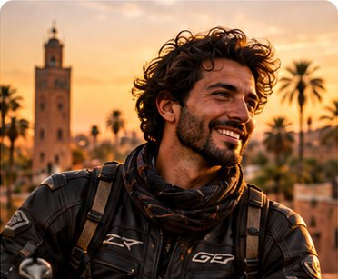 Youssef, a Warider rider in Marrakech